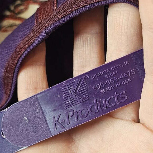 VTG 90s John Deere Hat‎ Snapback Spell Out Logo Purple K Products Made In USA - Picture 9 of 10